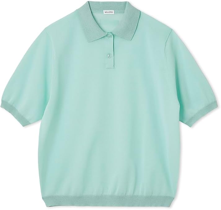 Mila Knit Shirt【11月限定出品】 カシミア混ハイケージカレッジモチーフニット（ニット/セーター